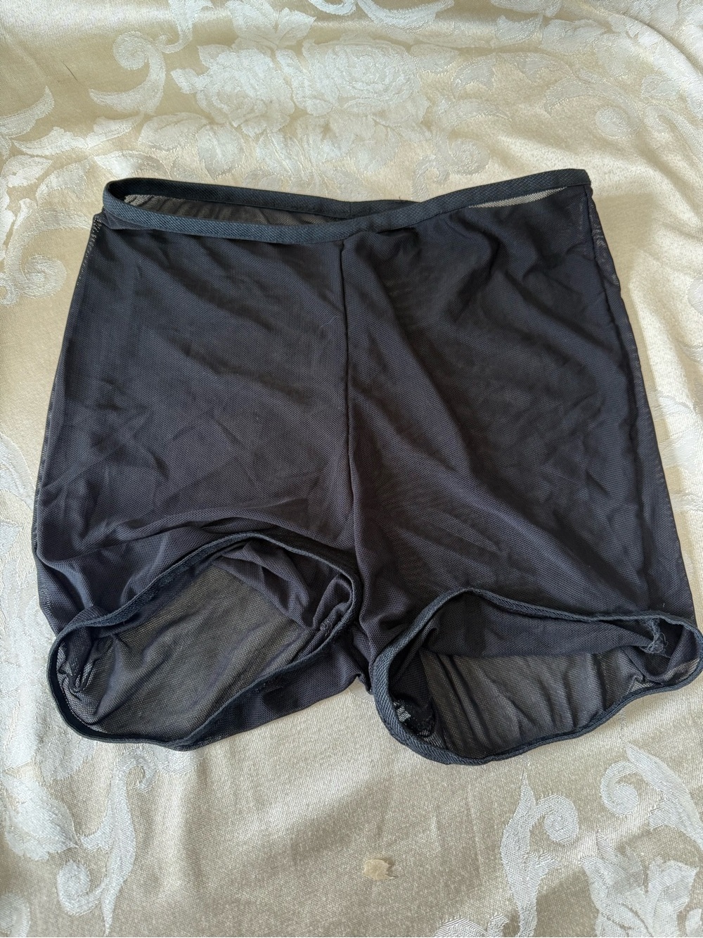 Black Mesh Shorts
